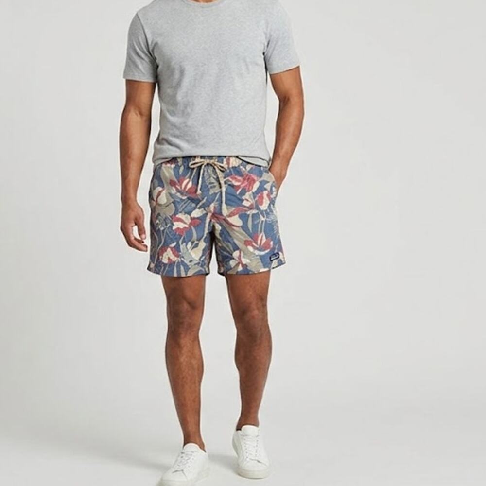 Patagonia Mens Floral Moc Hybrid Shorts Sz 32 Boardshorts Swim Hike Gorpcore
